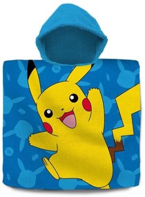 Pokémon Blue poncho pentru prosop de plajă 60x120 cm