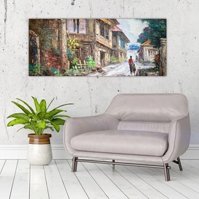 Tablou - Satul filipinez, Asia (120x50 cm)