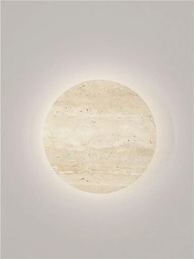 Aplica perete din travertin cu lumina ambientala VIANO 23cm