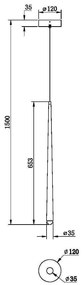 Pendul stil minimalist modern Cascade alama