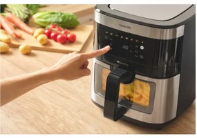 Friteuză cu aer cald Sencor 9 l 1700W/230V negru/crom mat