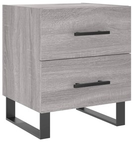 827368 vidaXL Noptieră, gri sonoma, 40x35x47,5 cm, lemn compozit