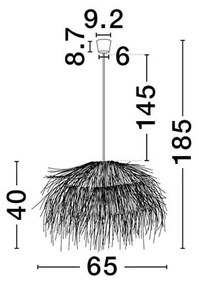 Lustra ratan design natural JAUNET NVL-9586535