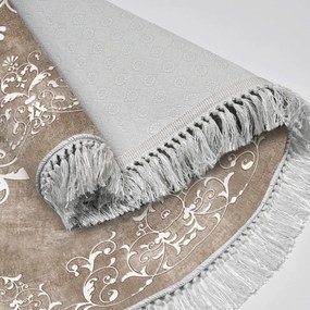 Covor, Aln400616Bj12, 160x160 cm, Bej/Alb