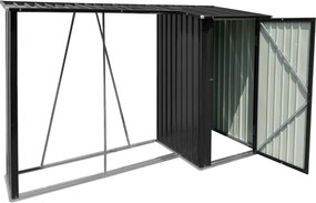 şopron din lemn cu şopron, 270x104x159 cm, antracit, ARPOL TYP 2