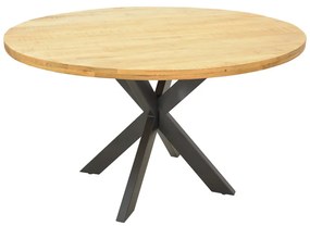 Masa Bucatarie/Dining Rotunda Royallis Lemn Masiv Mango Finisaj Natur Diametru 130 Cm