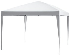 Gazebo Pliabil pentru Grădină Outsunny - Alb, 2.95x2.95m, cu Accesorii Includ | Aosom Romania