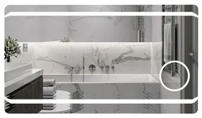 Oglinda Baie cu Led, 90X60 Cm, Functie dezaburire, Esn41, Oglinda Mica Lupa Cosmetica