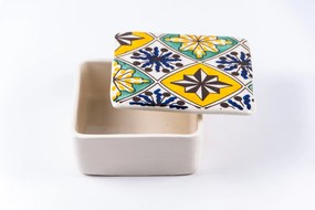 Cutie de depozitare din ceramică decorativă Losange