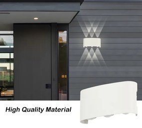 Brilagi - Aplică LED de exterior FLAREBOX, 6W, 230V, alb, IP65