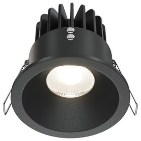 Spot LED incastrabil dimabil design modern IP65 Zoom negru 8,5cm 12W