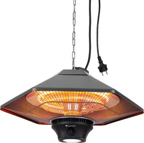 Blumfeldt Heat Hexa, încălzitor cu infraroșu, 800/1200 W, halogen, IP34, LED, bronz