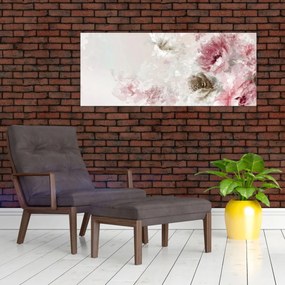 Tablou - Pictura flori roz (120x50 cm)
