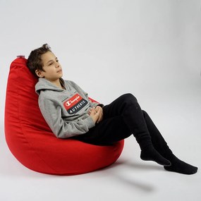Fotoliu puf copii, Nirvana Light Pufrelax, Material Textil - Montana Red