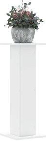 vidaXL Suporturi de plante, 2 buc., alb, 30x30x80 cm, lemn prelucrat