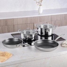 Set oale si tigai inox 6 piese Eternal Berlinger Haus BH 8517, compatibile inductie si cuptor