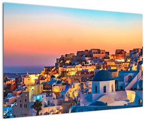 Tablou - Santorini în amurg (90x60 cm)