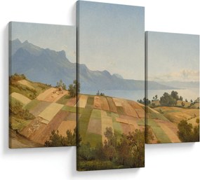 Tablou - Alexandre Calame, Swiss Landscape, reproducere (90x60 cm)