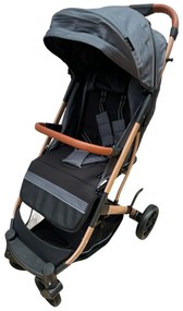 Carucior sport cu functie de pliere tip troller, sezut reglabil, husa pentru picioare si geanta 6-36 luni, Gri - CPC-62-gri