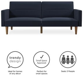 Canapea extensibilă Mainstays, albastru închis