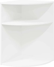 vidaXL Masă laterală Alb 39,7 x 39,7 x 60 cm Lemn compozit