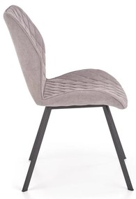 Scaun de bucaterie Debora, gri/negru