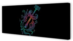 Tablouri canvas Notele de chitara culoare