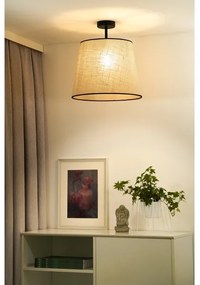 Lustră aplicată Duolla YUTE 1xE27/15W/230V d. 38 cm gri/negru