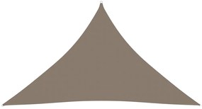 Parasolar gri taupe 3,5x3,5x4,9 m tesatura oxford triunghiular Gri taupe, 3.5 x 3.5 x 4.9 m
