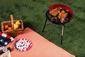 ShopJK GRĂTAR DE GRĂDINĂ ROTUND BBQ5276