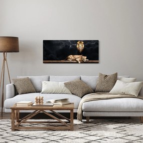 Tablou - Leu și leoaică (120x50 cm)