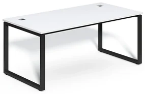 Masă SimpleOffice 180 x 90 cm, alb / negru