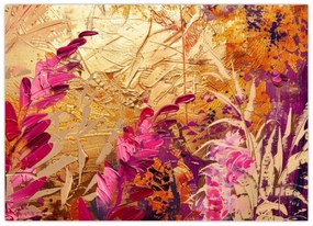 Tablou - Pictură abstractă de flori II. (70x50 cm)