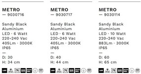 Stalp LED circular iluminat exterior IP65 METRO D-60cm
