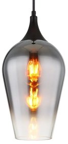 Pendul design modern LAVUS negru/crom