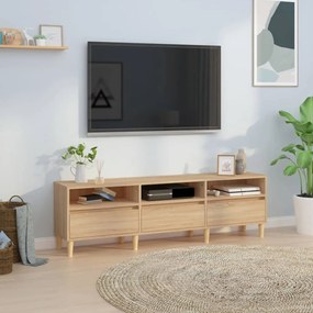 vidaXL Comodă TV, stejar sonoma, 150x30x44,5 cm, lemn prelucrat