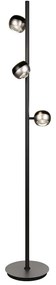 Lampadar negru-argintiu LED (înălțime 150 cm) Orbit – Trio Select