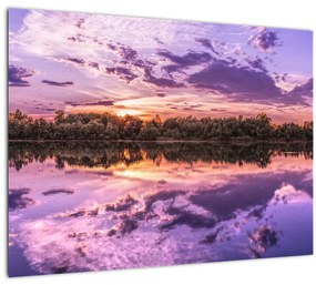 Tablou cu cerul violet (70x50 cm), în 40 de alte dimensiuni noi
