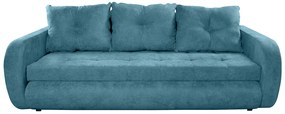 Canapea extensibila Siena, 230x97x78 cm, cu lada de depozitare, Turcoaz