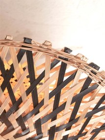 Plafoniera eco din bambus Kalimantan XS 30cm, bl/nat