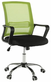 Scaun de birou, plasa verde tesatura neagra, APOLO