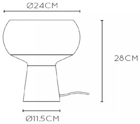 Lampă de masă Lucide 05540/01/30 FARRIS 1xE27/25W/230V negru