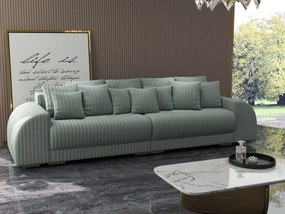 Canapea extensibilă dumonde cu 2 lăzi de depozitare si sezut confortabil din spuma high-density, Verona Ambience Mint 310x100 cm