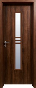 Usa HDF cu toc reglabil din MDF PAL - Colectia LUIS 4.2 - Culoare Nuc Toc fix semirotund 90mm, Nuc Clasic, Folie Decor