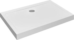 Cadita dus dreptunghiulara Radaway Doros D Compact 110x90 cm acril alb