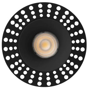 Spot LED incastrabil tavan orientabil trimless LOX 2700K negru