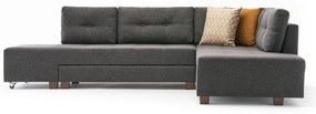 Colțar gri închis extensibil (colț pe partea dreaptă) Manama – Balcab Home