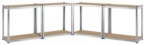 Juskys Set 2 rafturi - 160 x 80 x 40 cm