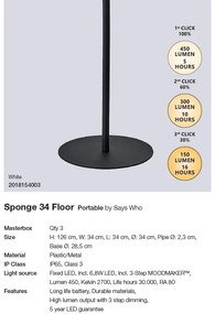 Lampa de podea, Corp de iluminat decorativ pentru exterior Sponge 2018154003 NL