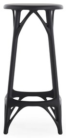 Scaun pentru bar A.I. STOOL LIGHT, î. 65 cm, negru - Kartell